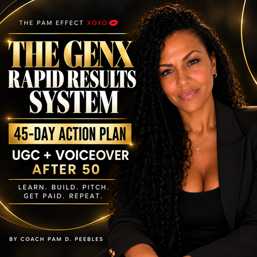 Learn How To Start Getting Paid! Get The Roadmap, Tools, Templates & 45-Day Action Plan To Start Generating $500 A Day With UGC + Voiceover After 50!
